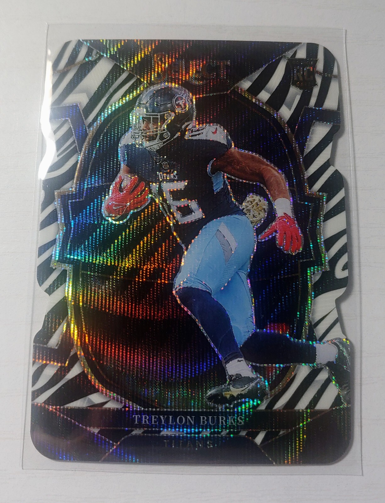 2022 NFL Select Treylon Burks RC Zebra SSP Die Cut #39 Titans
