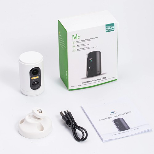 2MP Mini WIFI HD Camera with Battery Color Night Vision Indoor PIR Sensor Motion - Picture 3 of 12