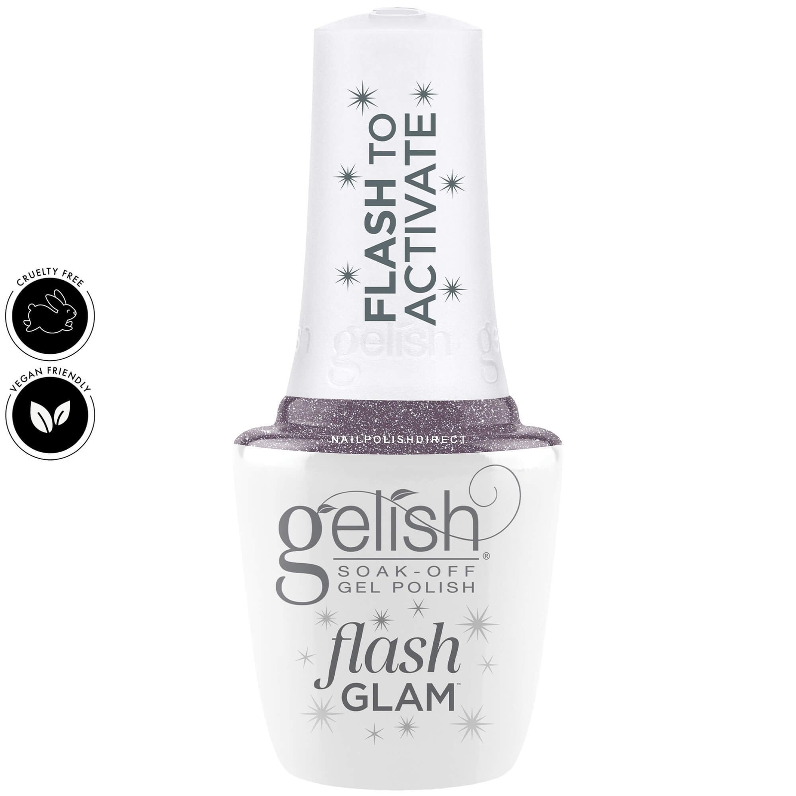 Gelish Flash Glam Cruelty-Free Gel Polish - Time To Sparkle 15ml (1110502)