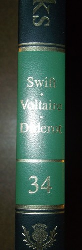 BRITANNICA GREAT BOOKS SWIFT VOLTAIRE DIDEROT HARDBACK HARDCOVER 1992 USED - Picture 3 of 4