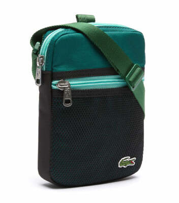 Lacoste Outfit Contrast Flat Crossover Canvas Bag Australia