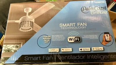 Harbor Breeze Elmhurst 52-in White Indoor Downrod or Flush Mount Ceiling Fan wit