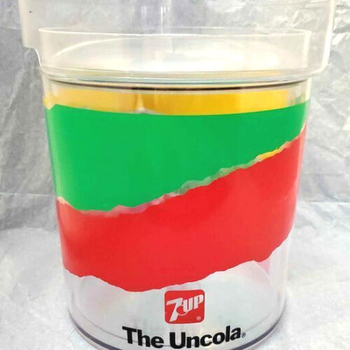 Vintage 7UP The Uncola Cooler Ice Bucket With Lid Thermo Serve USA 1970s - Picture 1 of 5