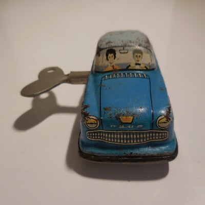 Voiture miniature jouet mécanique vintage GE 1960 made in WESTERN