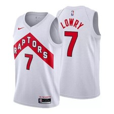 Kyle Lowry Toronto Raptors Nike White Association State NBA Basketball Jersey XL