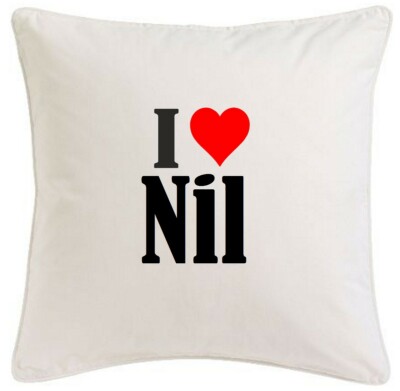 KISSENBEZUG I LOVE NIL 40CMX40CM AUS MIKROFASER