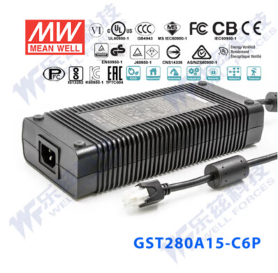 MEANWELL C6P Power Supply Adapter GST280A15-C6P 15V 17A