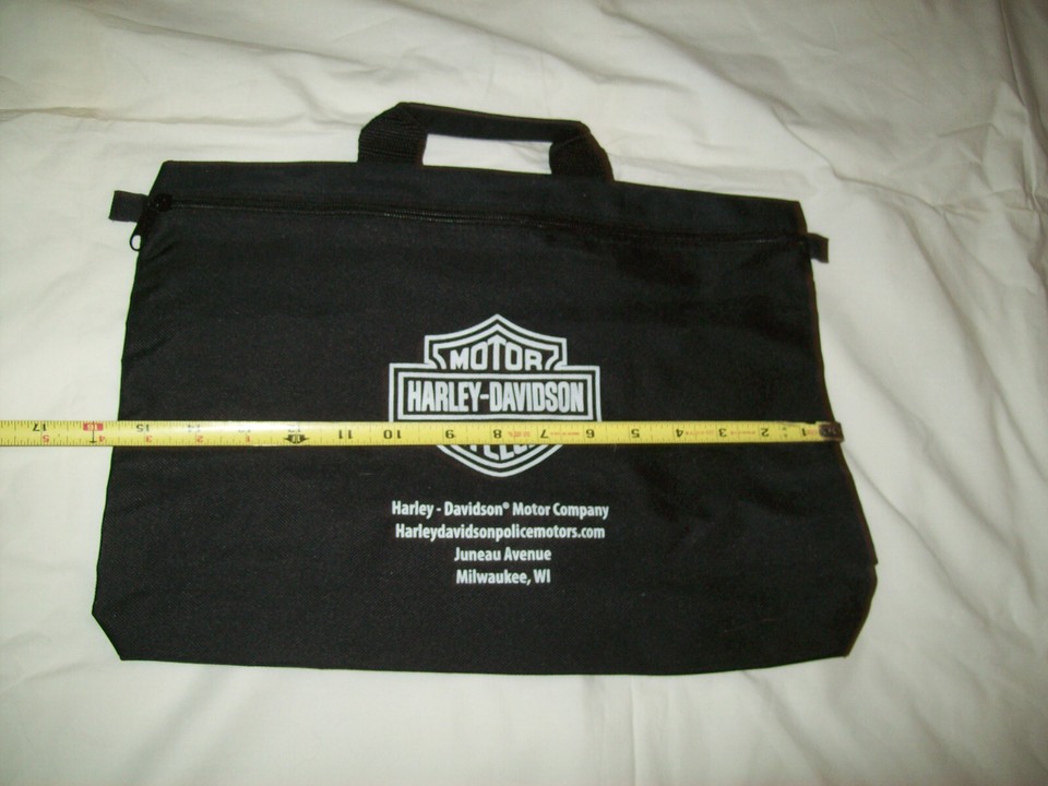 Harley Davidson Black 15x11" bag eBay