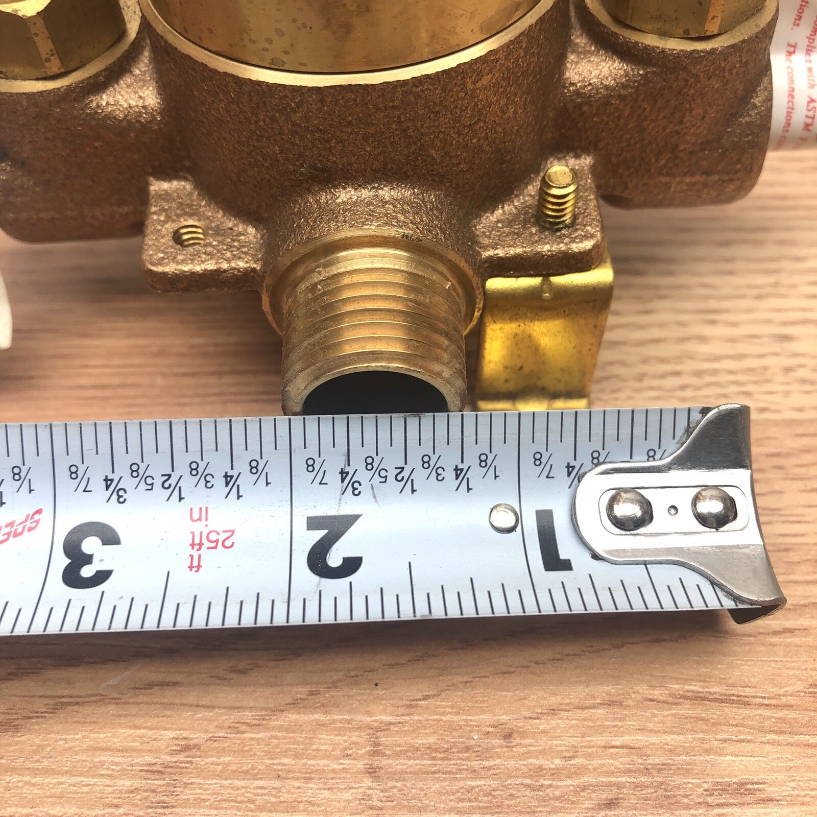 ASSE 1016P 1/2IN CERMIC TUB AND SHOWER VALVE MIP AND SWEAT WITH STOP