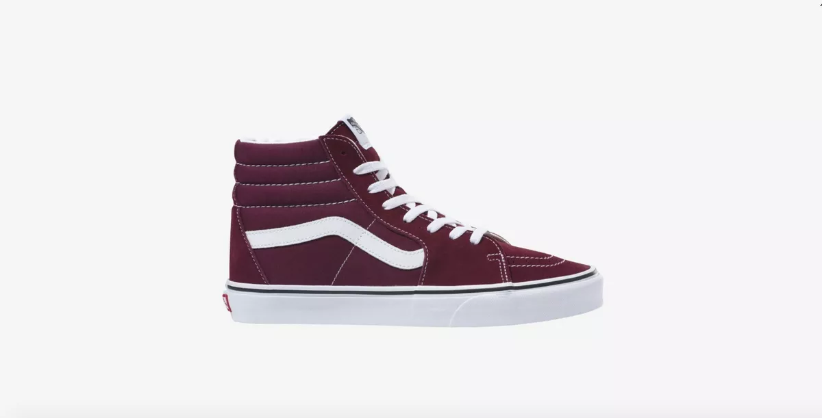 NWT Vans Sk8 Hi Slim Windsor Wine SIZE US MEN 5.5 US WOMEN 7.0