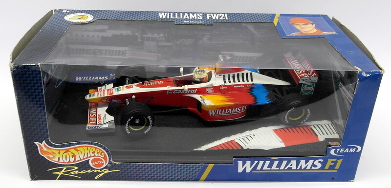 【F1ホットウィール　ウィリアムズ FW21 ザナルディ　1999年　1/18】 F1ホットウィール ウィリアムズ FW21 ザナルディ 1999年 1/18
