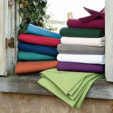 US-Olympic Queen Size Bedding Collection 800 TC 100% Cotton Solid Colors