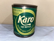 Vintage Karo Syrup Tin Paper Label Green Corn Products (ToteHHH)