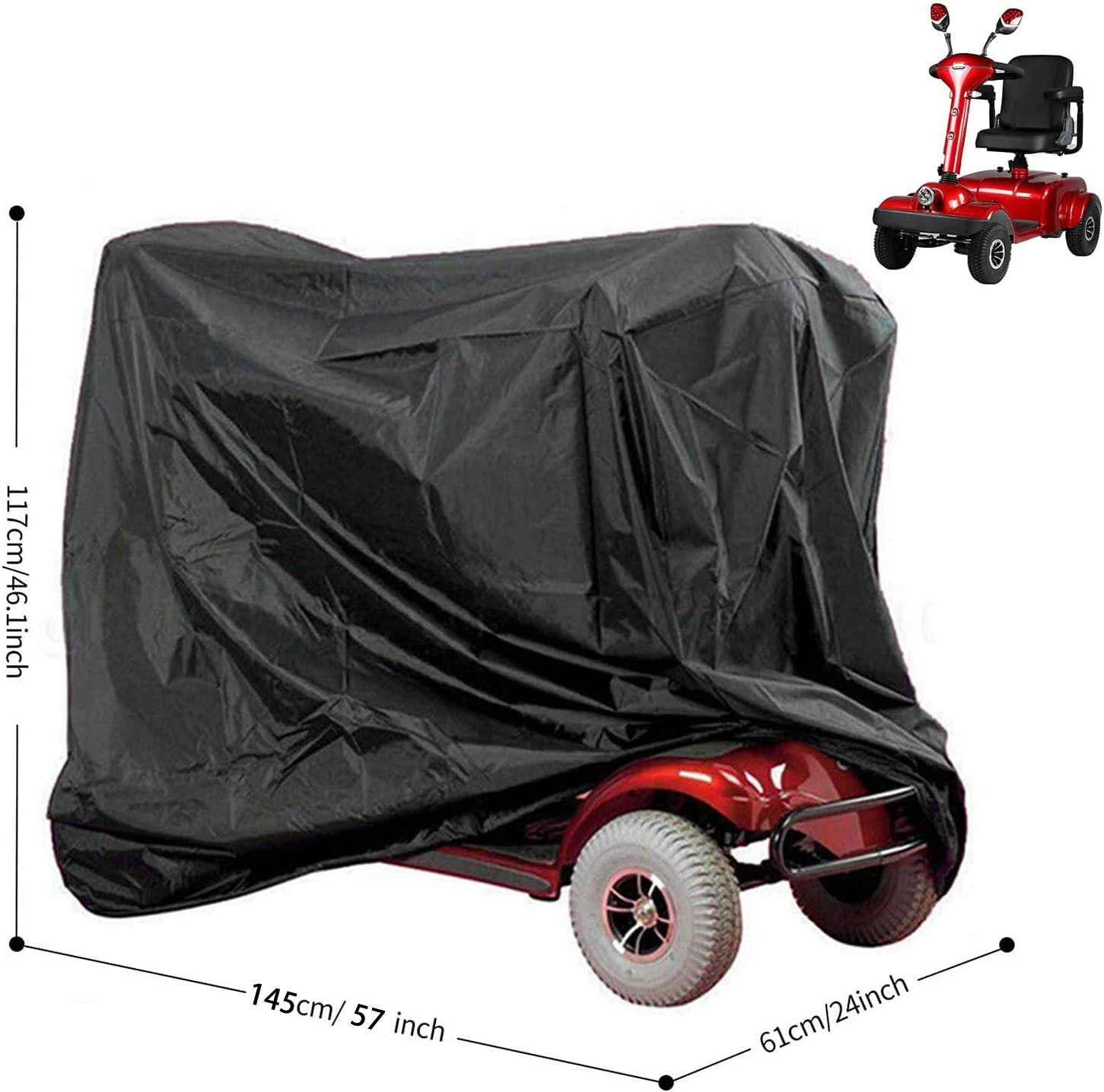 Large Mobility Scooter Storage Garage Shelter Rain Cover UV Protector