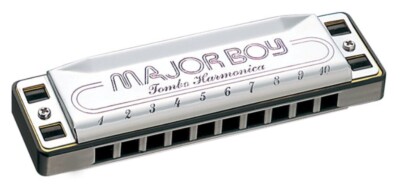 TOMBO MAJOR BOY No.1710 10 Hole Harmonica A Ab B Bb C D Db E Eb F# G NEW