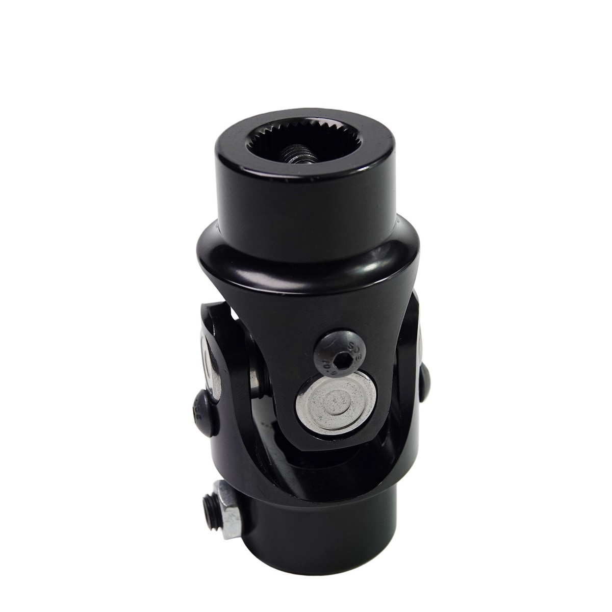 Black 11/16-36 Spline X 3/4 DD Single Universal Steering Shaft U