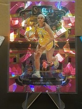2024 Panini WNBA Select Lexie Brown Concourse Pink Cracked Ice Prizm #67 Sparks