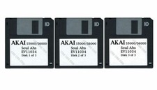 Akai S5000/S6000 Set of Three Floppy Disks Soul Ahs EV11034