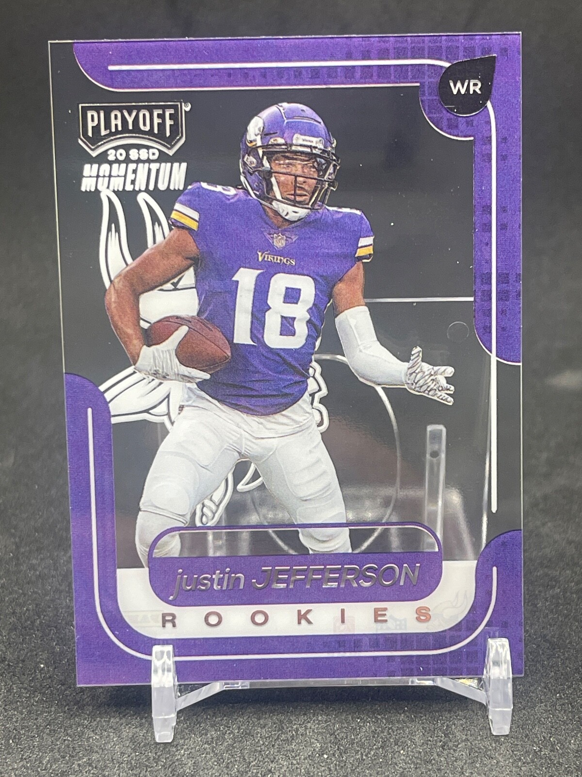 2020 Chronicles Justin Jefferson Playoff Momentum Acetate Rookie #M-10