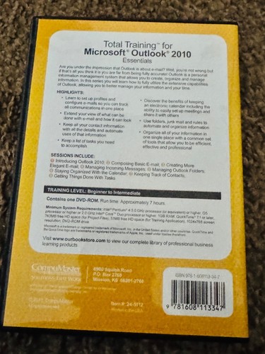 Professional Series Training for Microsoft Outlook 2010 DVD - Picture 2 of 3