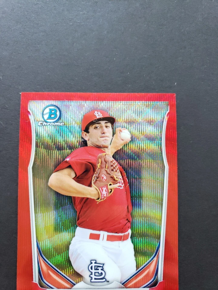 2014 Bowman Chrome Draft Prospects /25 Red Wave Refractors #CTP52 Rob Kaminsky - Image 3 of 4