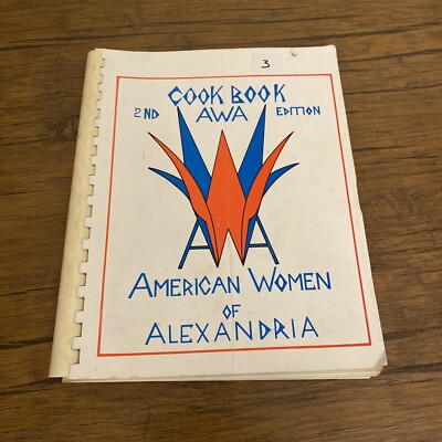 VTG American Women Of Alexandria Egypt Regional Cookbook Local Comb AWA 2nd Ed