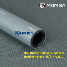 MAMBA DIY Turbo Oil Return Drain 50cm NBR Hose Kit Fit 5/8”~3/4” barb fitting