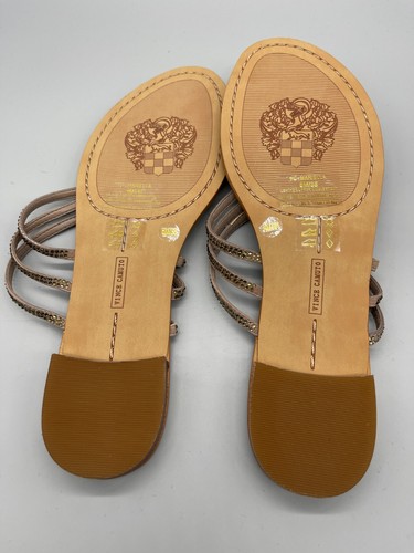 VINCE CAMUTO Flat Shoes Sandals Size 5.5 Taupe NEW Womens EU 38 RRP £79 - Picture 3 of 15