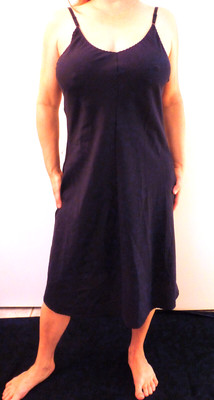 FORMFIT BASIC VINTAGE BLUE LIGHT WEIGHT POLYESTER WEAVE FULL SLIP 36 TALL EVC