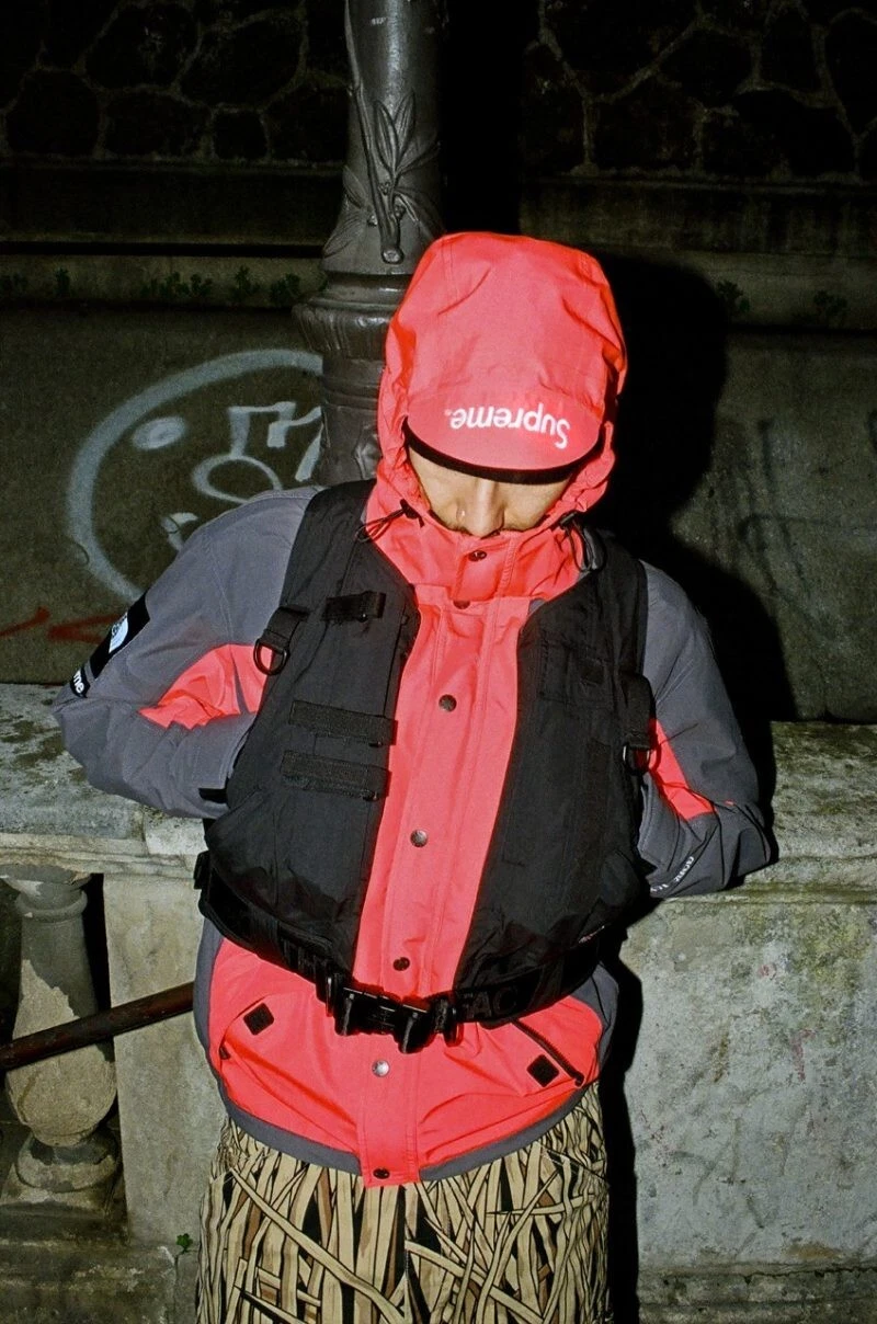 Gilet veste Supreme X The North Face RTG   Rouge vif   Taille Large