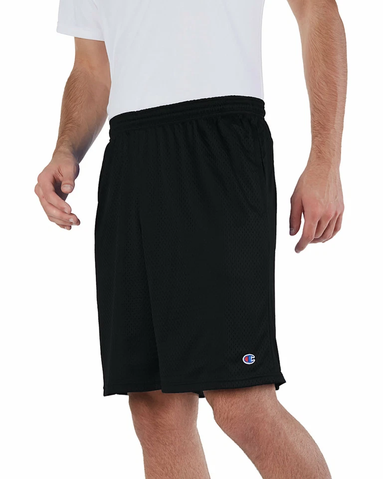 Champion Mens 9" inseam Athletic Gym Basketball Long Mesh Pocket Shorts 81622 - Image 2 of 3