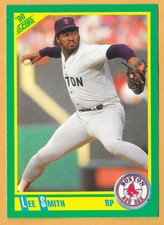LEE SMITH BOSTON RED SOX #37 - SCORE NM-MT 1990