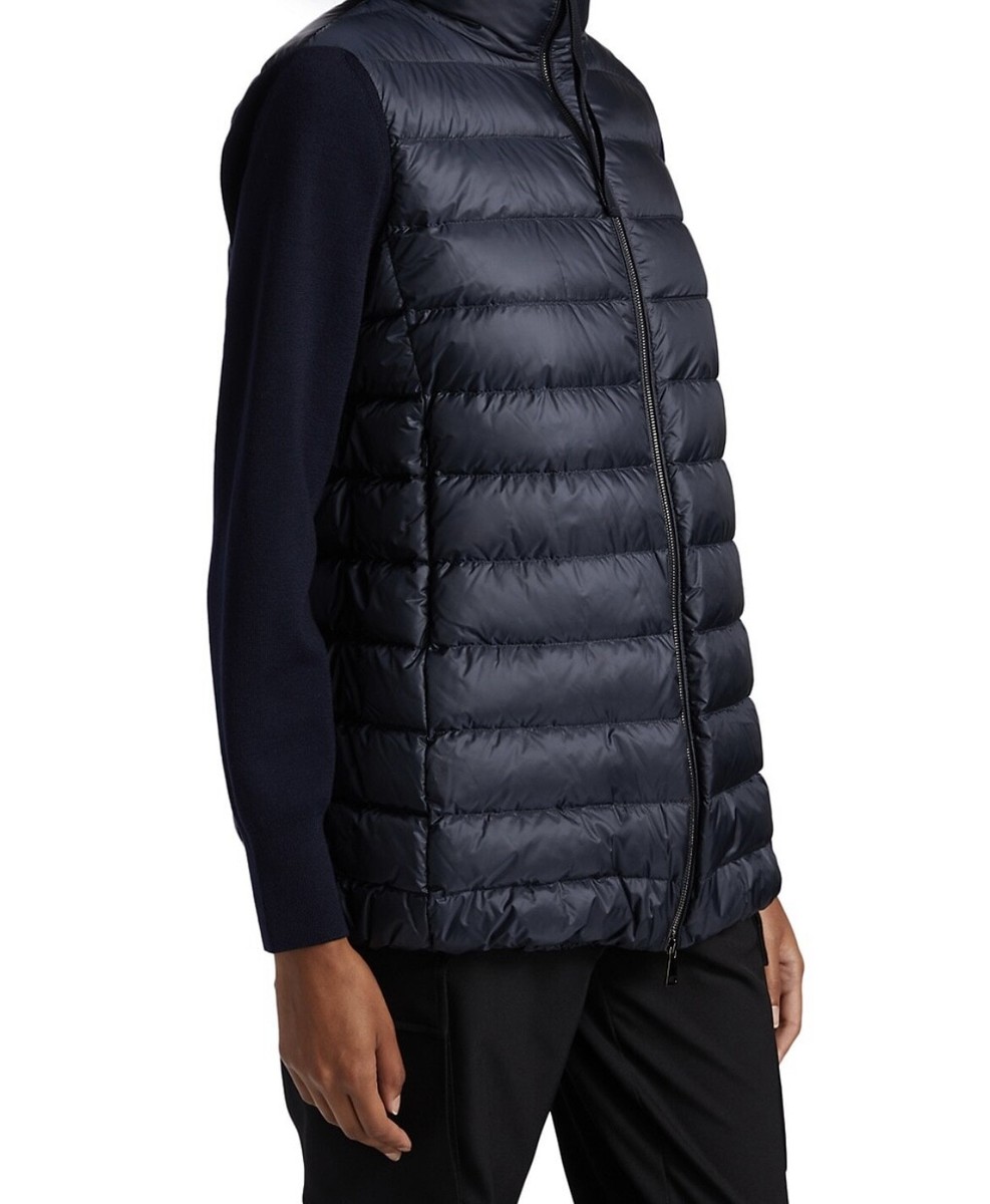 Brand New with Tags Moncler Knit-Sleeve Down Cardigan Zip Up Brand New with Tags Moncler Knit-Sleeve Down Cardigan Zip Up