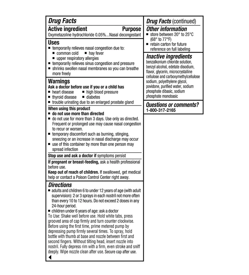 3 Packs Childrens Afrin Extra Moisturizing 12 Hour Stuffy Nose Nasal Spray, 15ml - Image 3 of 4