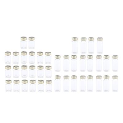 40 Stück 5 ml + 10 ml leere sterile versiegelte Glasfläschchen Flaschen Flüssigkeitsbehälter