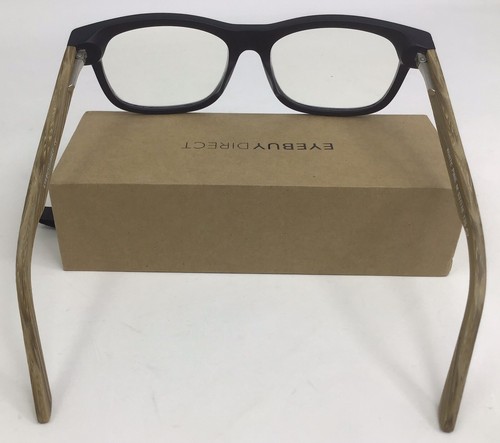 Eyebuydirect White Pine M 53-16-135 C2 Black Acetate Eyeglasses FRAMES ONLY D57 - Picture 4 of 7