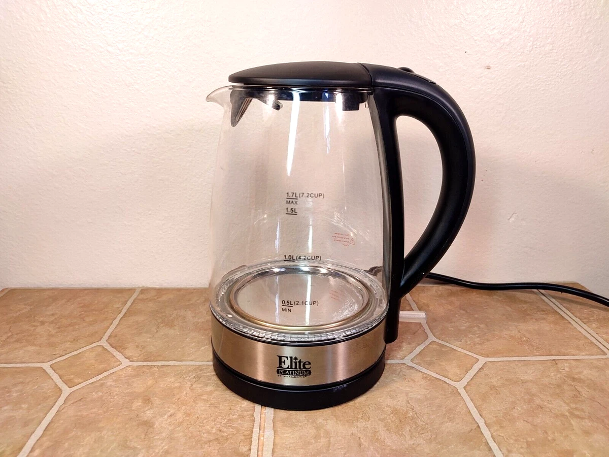 Elite Platinum 1.7L Stainless Steel Cordless Electric Kettle [EKT