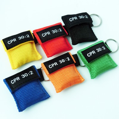 Elysaid CPR Gesichtsmaske Keychain Gesichtsschild AED Erste Hilfe Training 30: 2