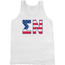 Sigma Nu Fraternity Bella + Canvas Tank Top Shirt American Sig Nu NEW!