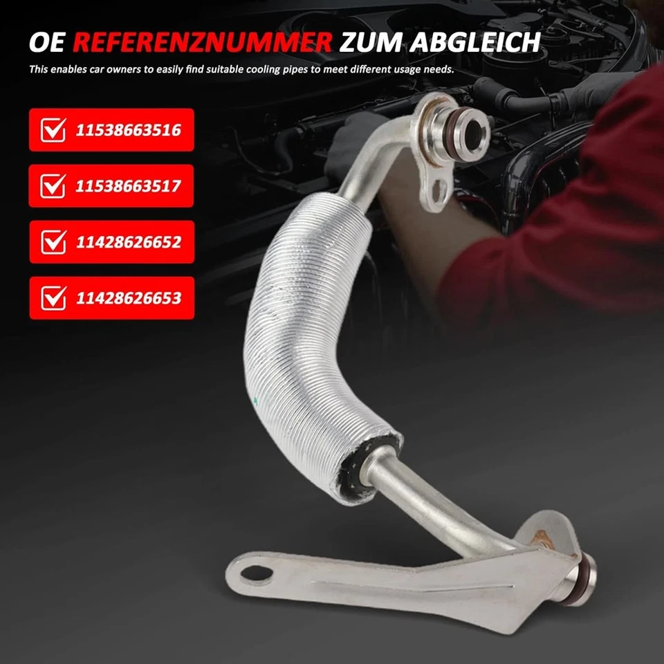 Kit de línea de refrigerante turbocompresor para BMW F10 F22 F20 F30 X1 X3 X4 X5 Z4 N20 N26 NUEVO Foto 4 de 4