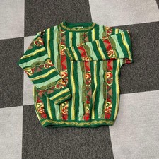 90S 3D Knit Koozieall Over Pattern Sweater Hiphop B-Boy Old Clothes