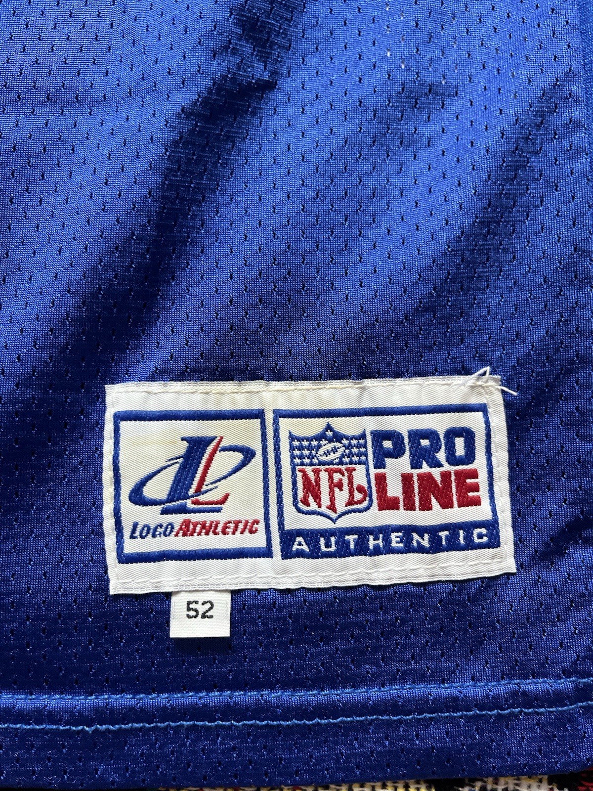 Vintage Buffalo Bills Logo Athletic Jersey Ruben Brown #79 Pro Cut Size 52