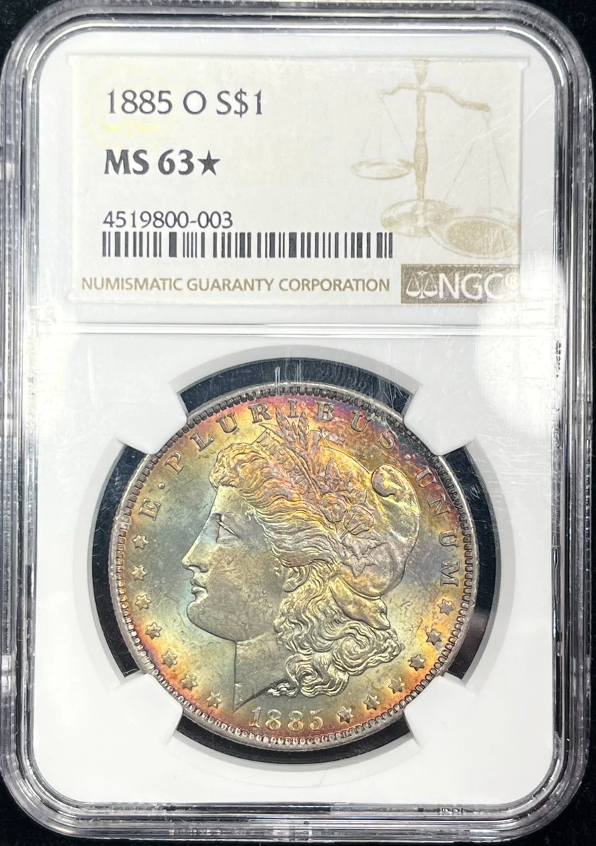NGC Grade MS 63 1885 Year Morgan US Dollars (1878-1921) for sale