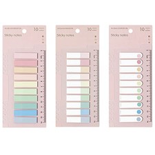 600 Pcs Morandi Sticky Tabs Book Notes Tabs, Page Markers Tabs Pastel Book