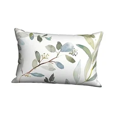 Soft Bed Pillow Cases Protector Covers Pillowcases 20x30 for Plant Leaf Pattern