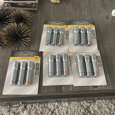  5 Defiant 300 Lumens Aluminum Flashlight Handheld Lights with Batteries 3 Pack