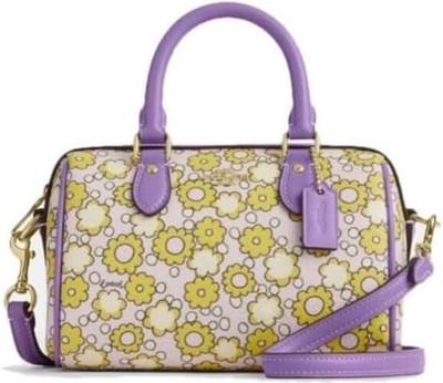 [Coach] Mini Rowan Crossbody Canvas Cherry Print / Lilac Multi