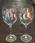 (2) Pier 1 Parrot Wine Glasses Set Of 2 Great Condition! — photo 1