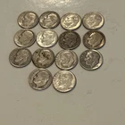 14 Silver Roosevelt Dimes  90 %-  1 Oz Silver Misc Dates . #07