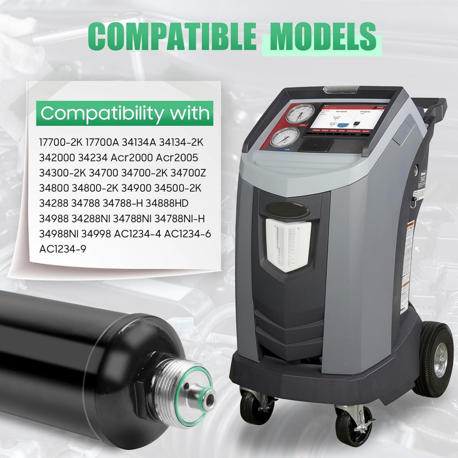 34724 A/C Recycling Filter Drier Spin-On Cartridge For Robinair 17700-2K 17700A